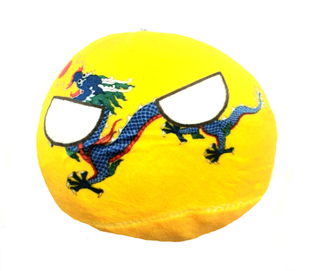 Qing Dynsaty 10cm Countryballs Country Ball Cute China Chinese Dragon Asia Flag Cuddly Meme Ball Toy Gift