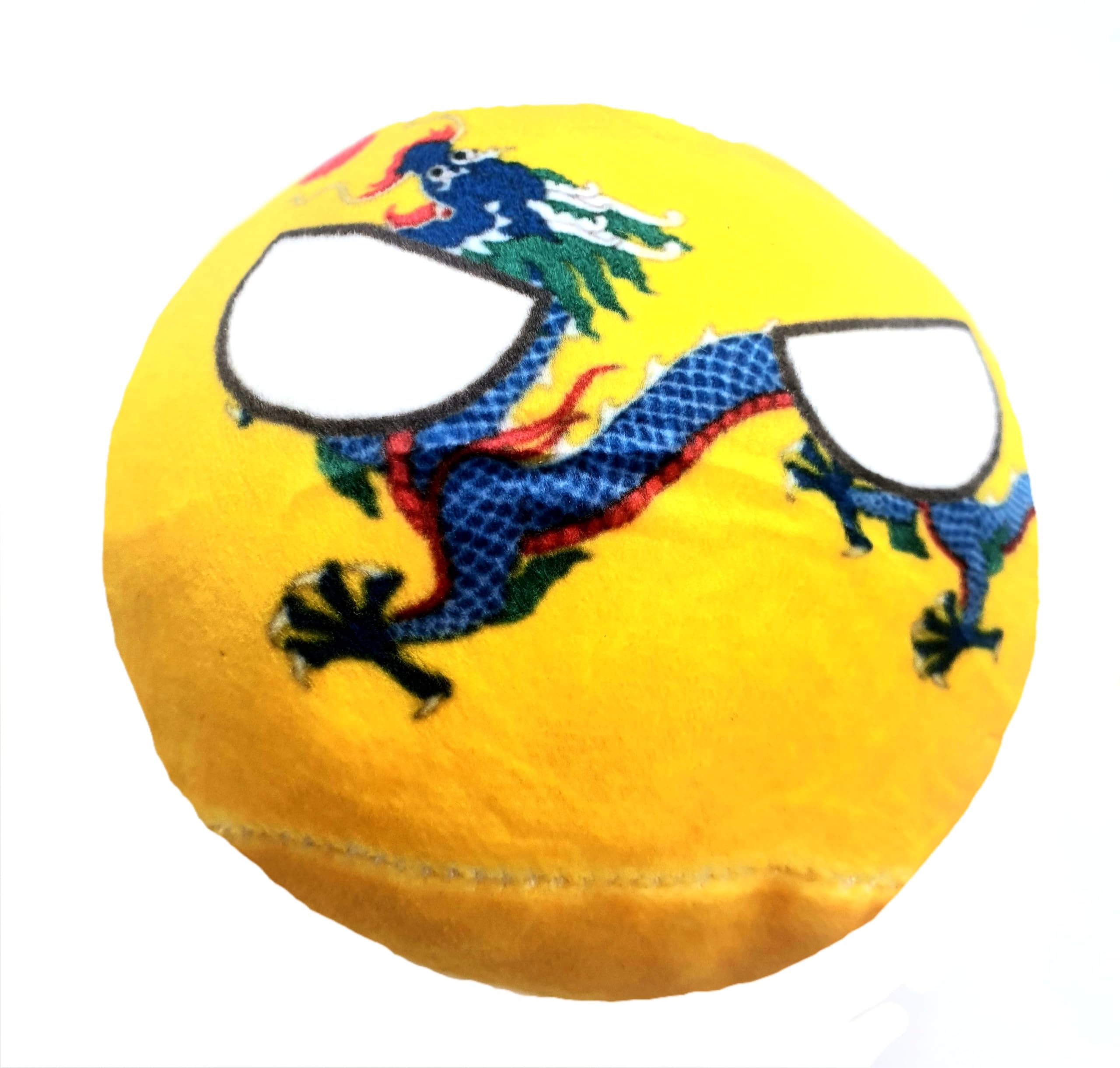 Qing Dynsaty 10cm Countryballs Country Ball Cute China Chinese Dragon Asia Flag Cuddly Meme Ball Toy Gift