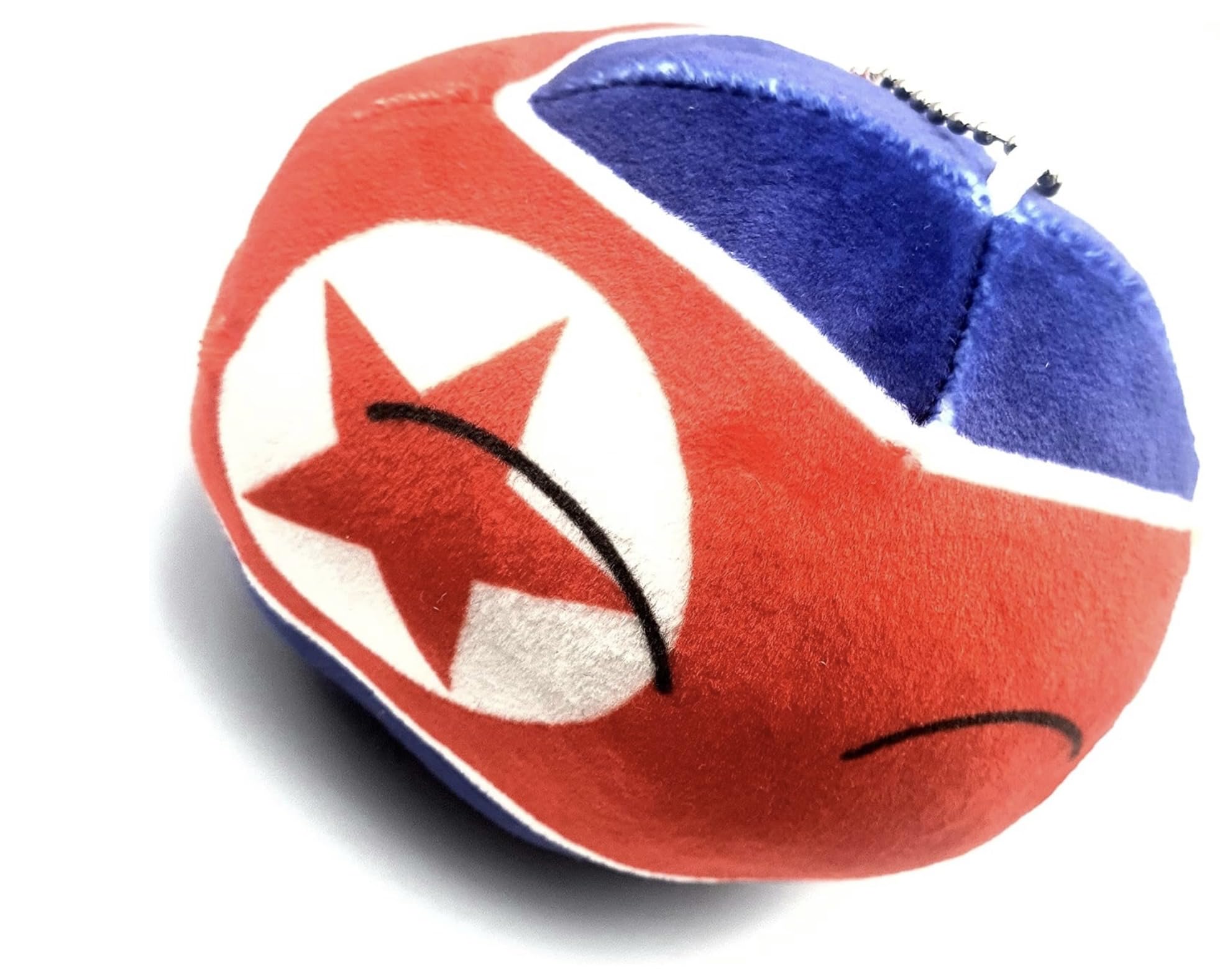 SNS Components North East Asia CountryPlushies Country Ball Japan & Korea Flag Cuddly Meme Ball Gift Keyring Pack of 3