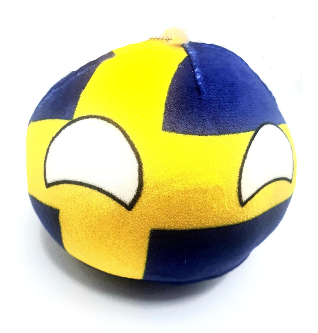 10cm Countryballs Country Ball Cute Sweden Swedish Scandinavia EU Europe Flag Cuddly Meme Ball Toy Gift