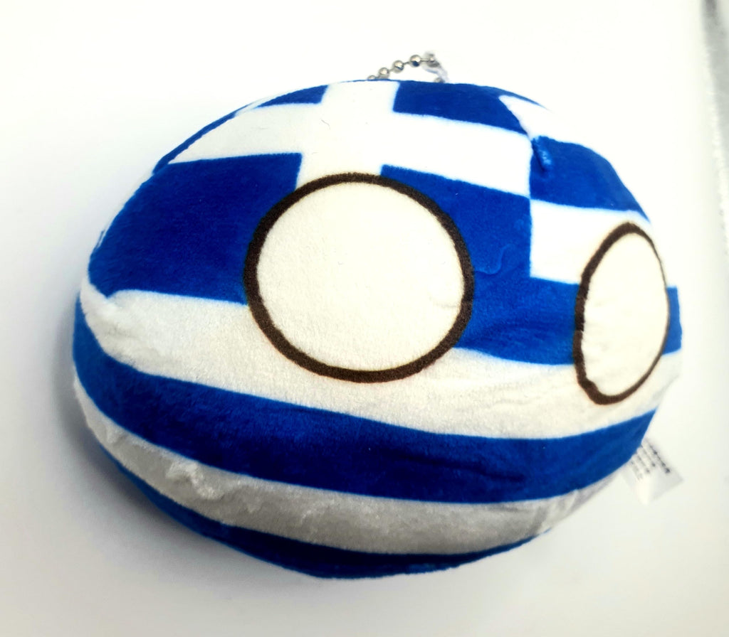 Greece 10cm Countryballs Country Ball Cute Greek Aegean EU Europe Flag Cuddly Meme Ball Toy Gift