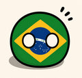 Brazil Country Ball 400g 12cm Country Plushie