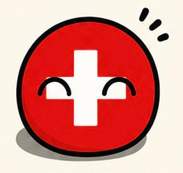 Switzerland Swiss Country Ball 400g 12cm Country Plushie
