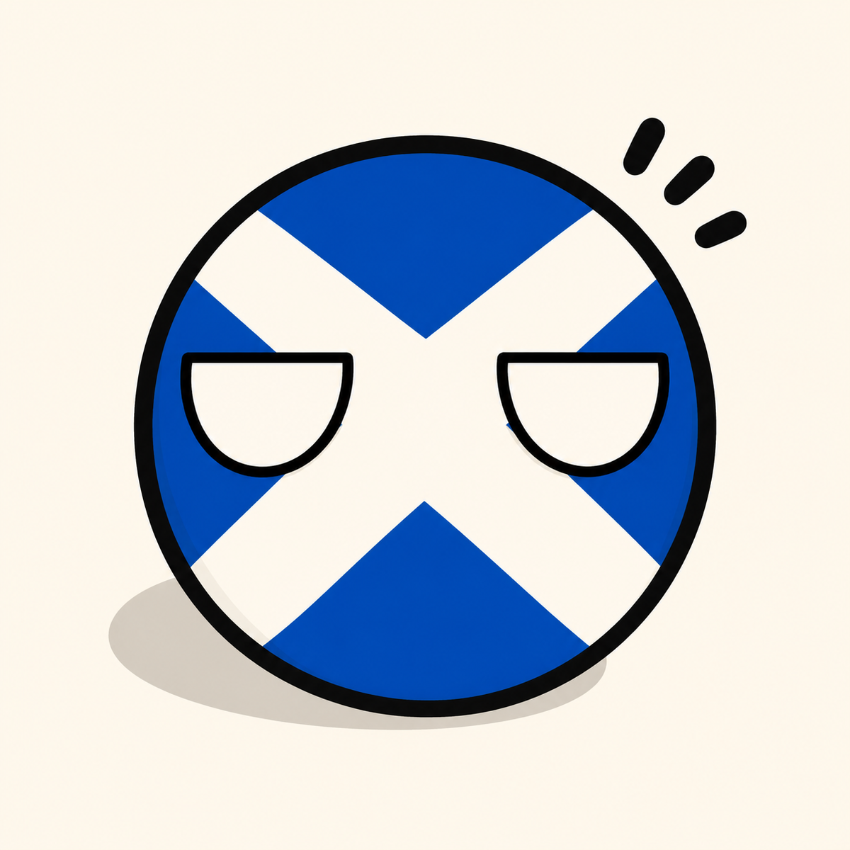 Scotland Saltire Country Ball 400g 12cm Country Plushie