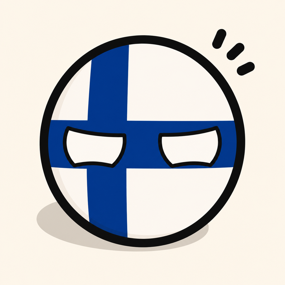 Finland Country Ball 400g 12cm Country Plushie