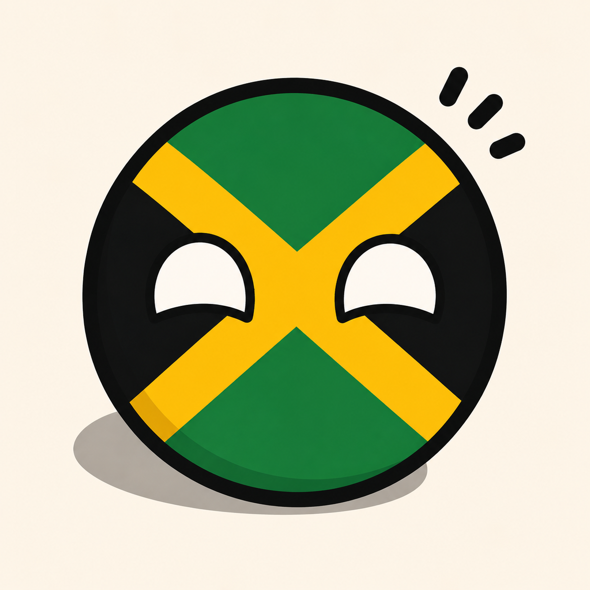 Jamaica Country Ball 400g 12cm Country Plushie
