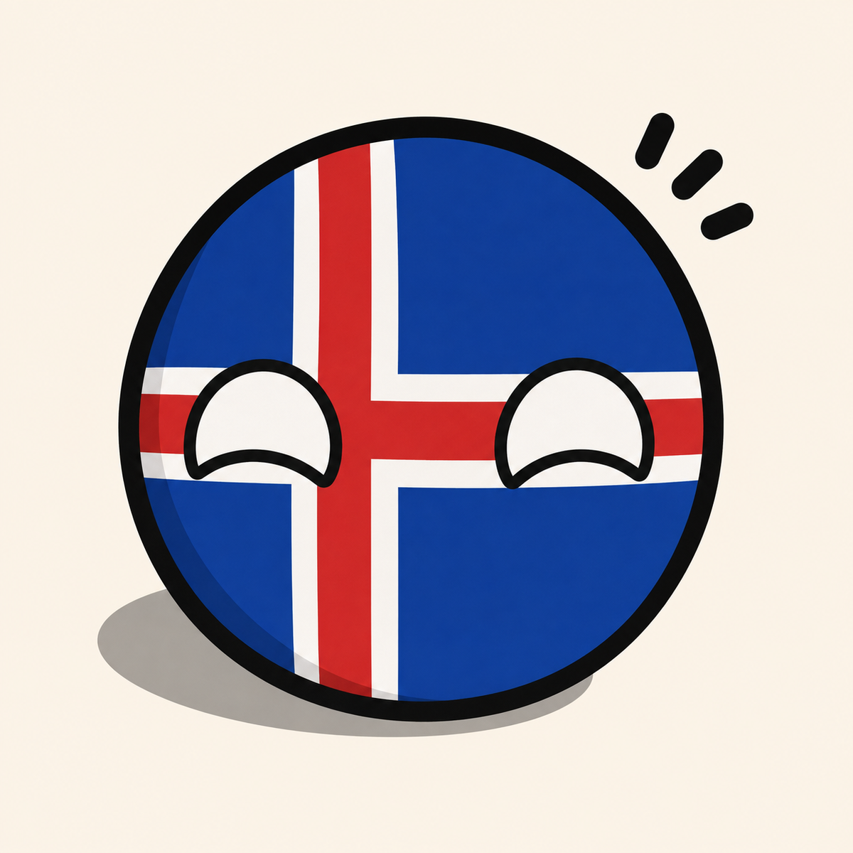Iceland Country Ball 400g 12cm Country Plushie
