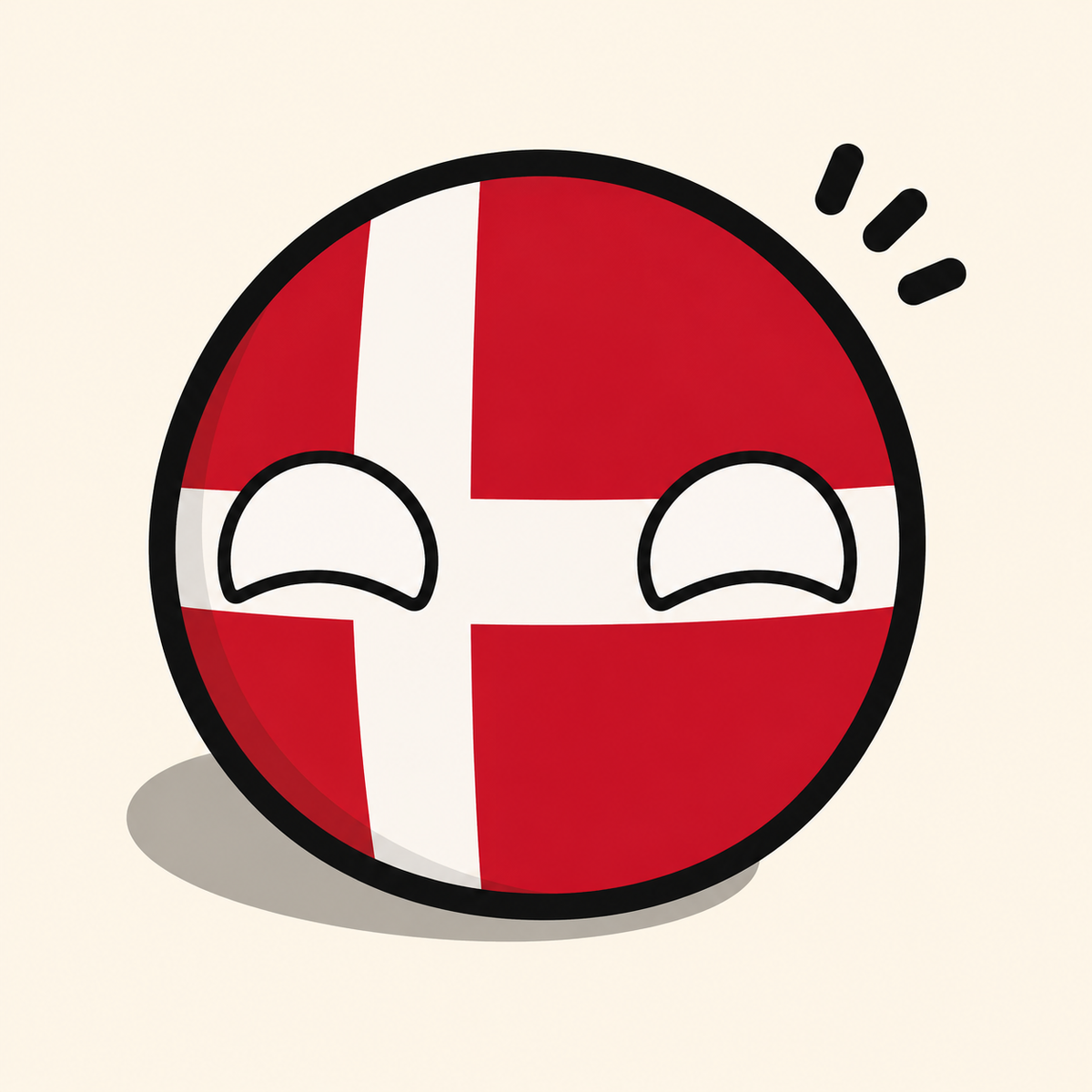 Denmark Country Ball 400g 12cm Country Plushie