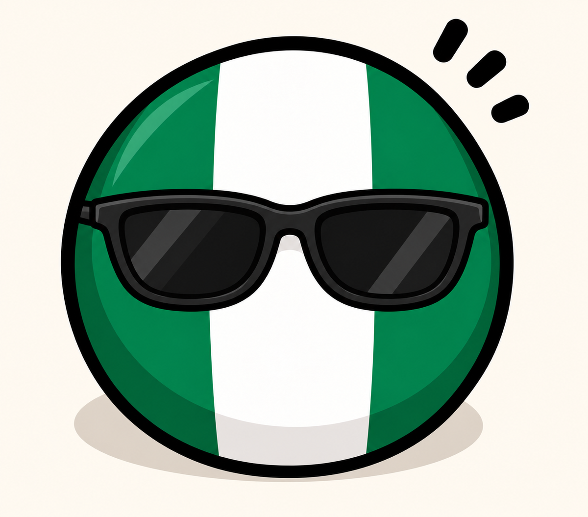 COMING SOON Nigeria Country Ball 400g 12cm Country Plushie