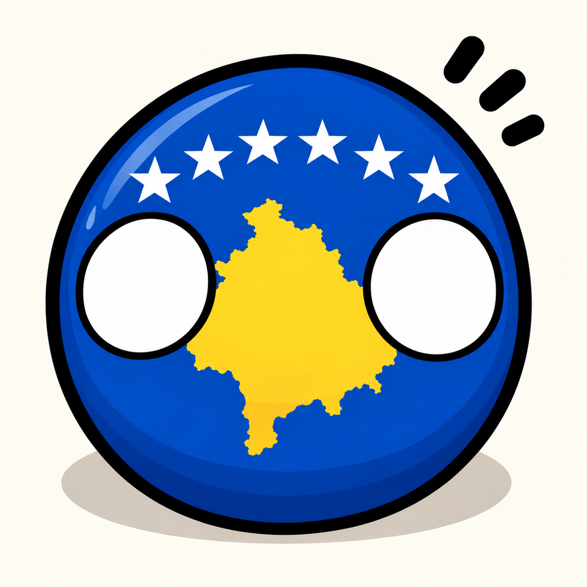COMING SOON Kosovo Country Ball 400g 12cm Country Plushie
