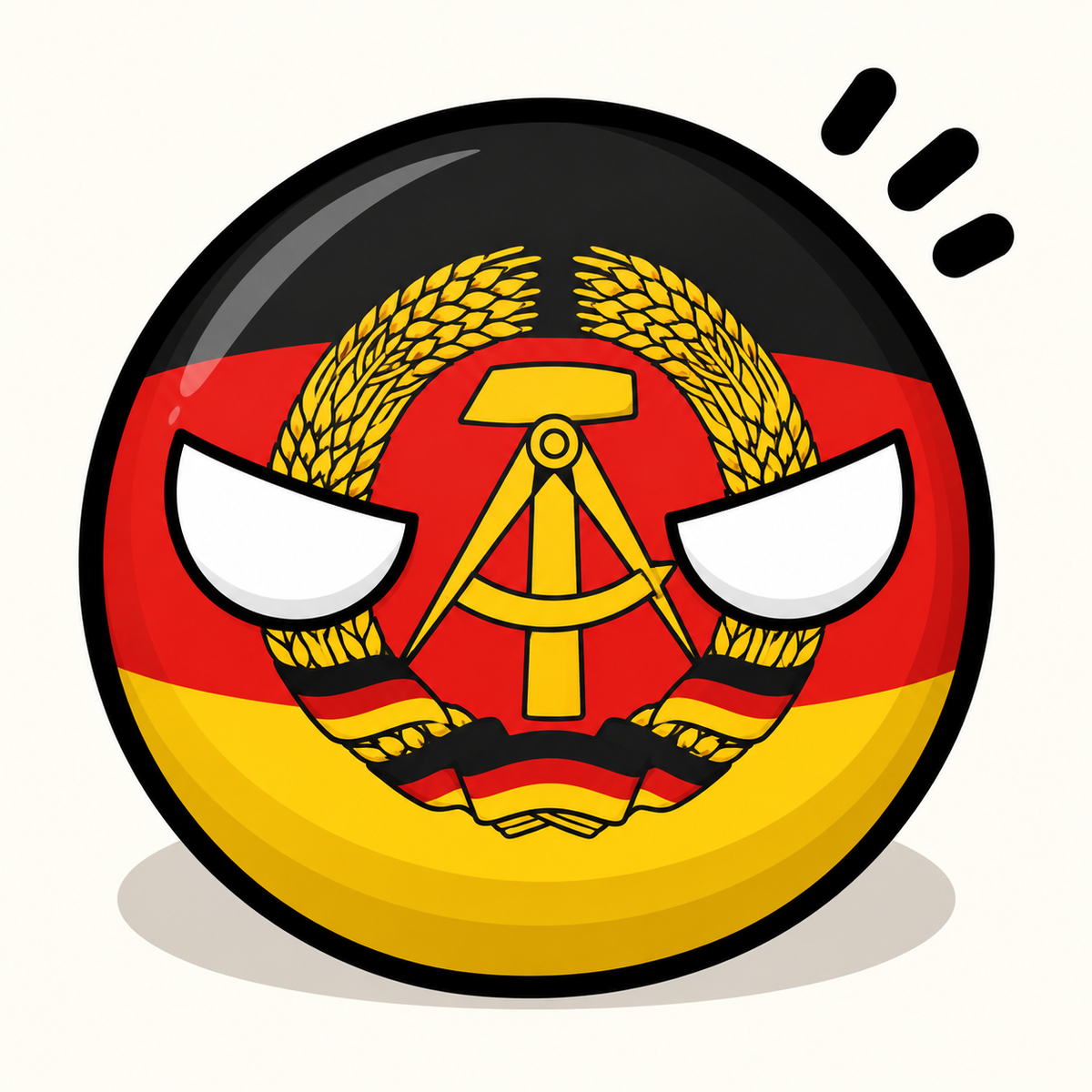 COMING SOON East Germany Country Ball 400g 12cm Country Plushie