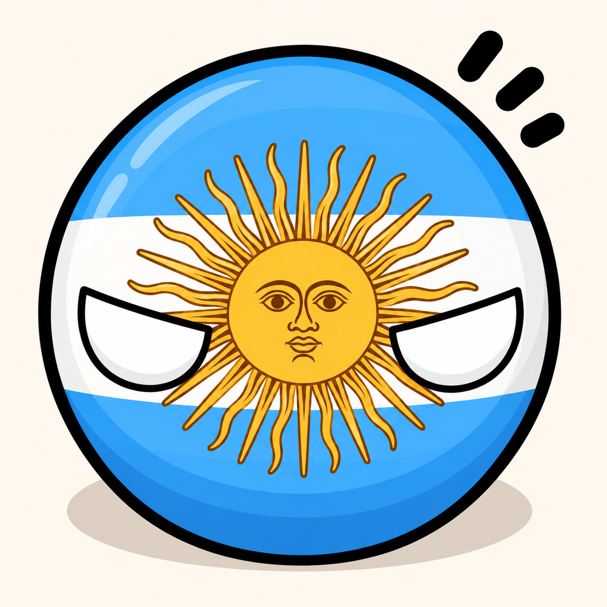 COMING SOON Argentina Country Ball 400g 12cm Country Plushie