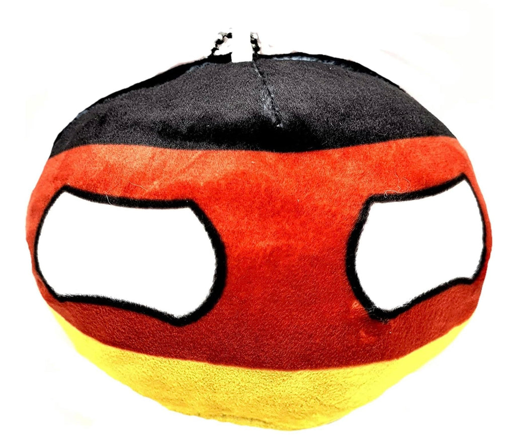 SNS Components CountryPlushies Country Ball EU Germany France European Flag Cuddly Meme Ball Gift Keyring Pack of 3