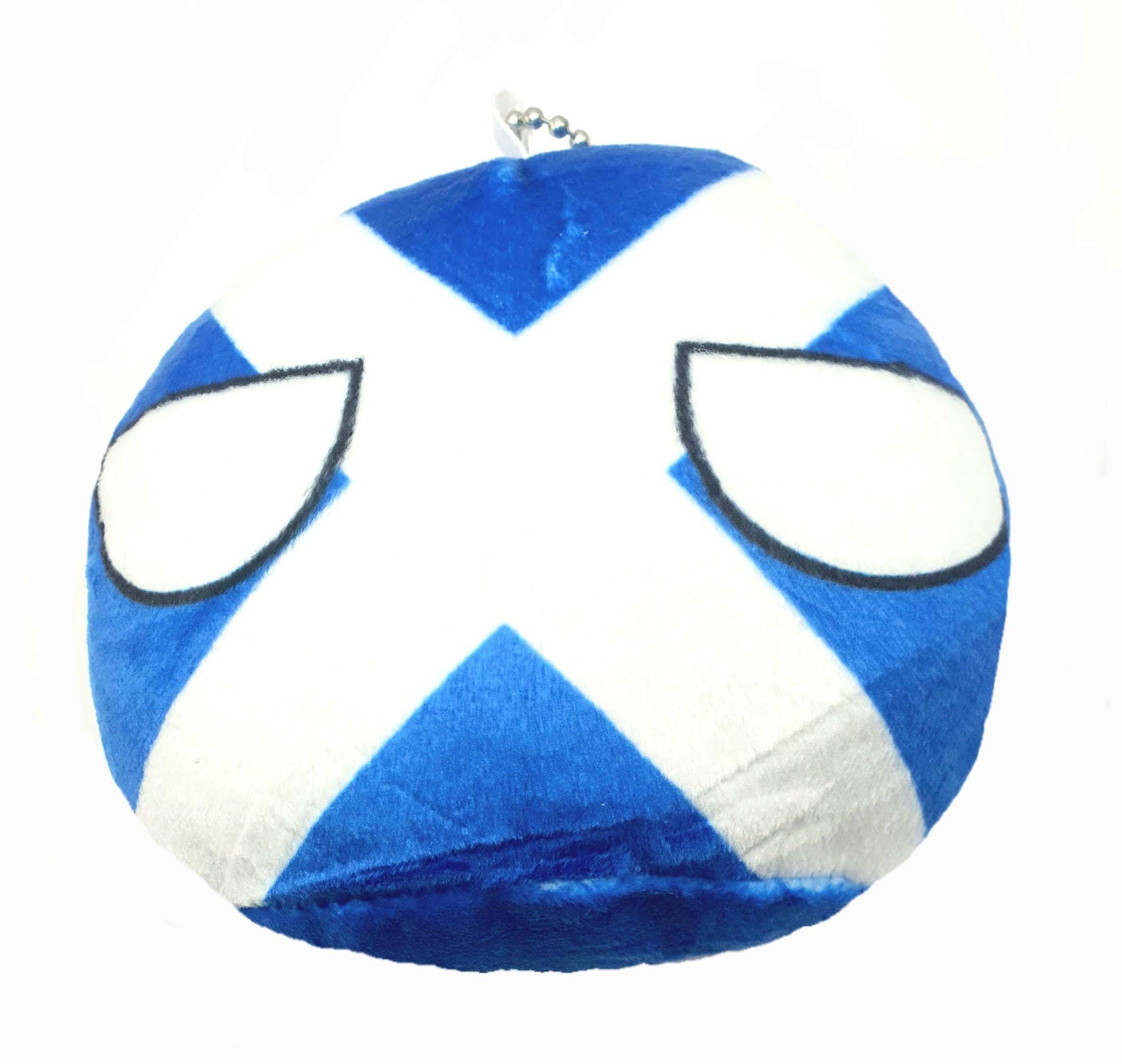 SNS Components Scotland Scottish Saltire 10cm Countryballs Country Ball Cute Flag Cuddly Meme Ball Toy Gift